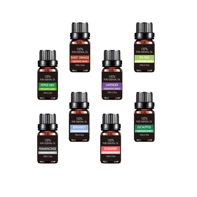 Organic Essential Oils Set (6-Pack) – 100% Pure Therapeutic Grade Aromatherapy Kit for Diffusers, Humidifiers & Massage