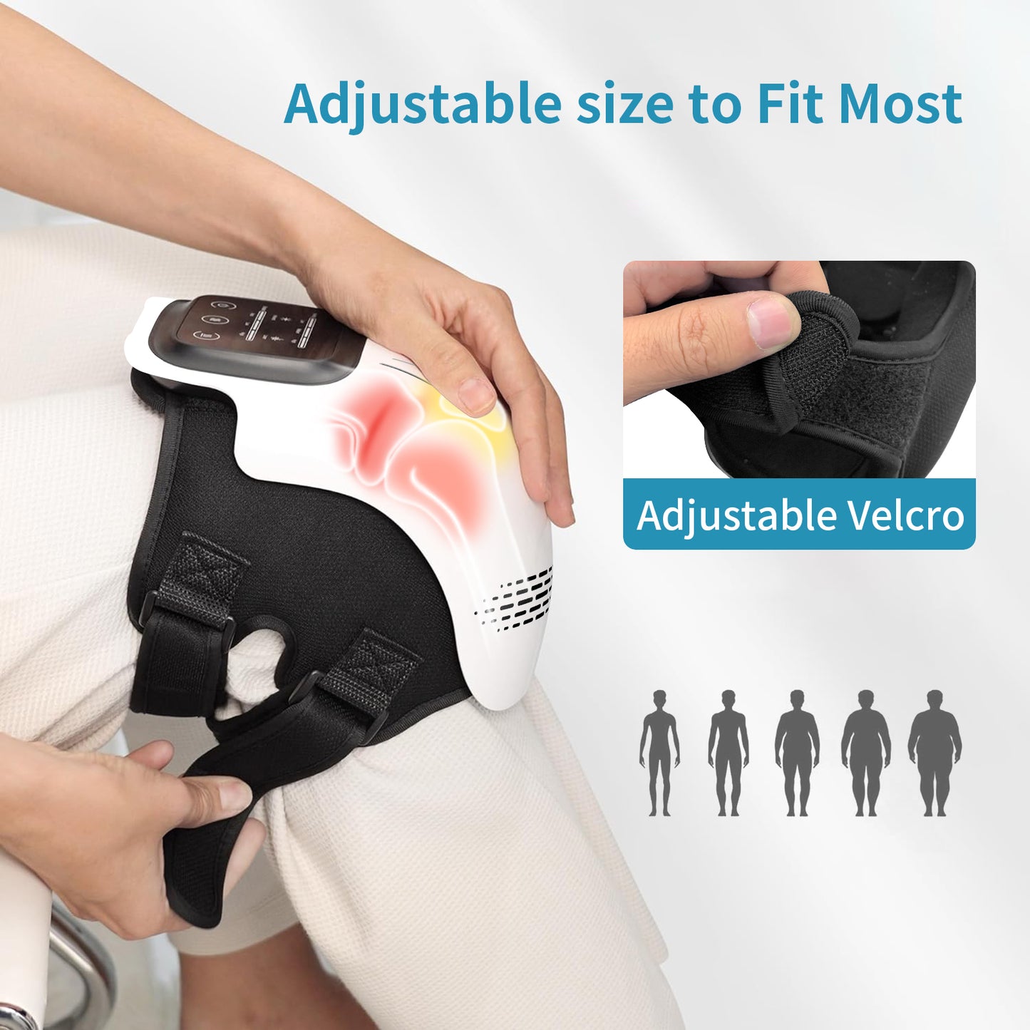 FlexSauna™| Heated Knee Massager for Arthritis & Joint Pain, Intelligent Kneading & Laser Therapy Support